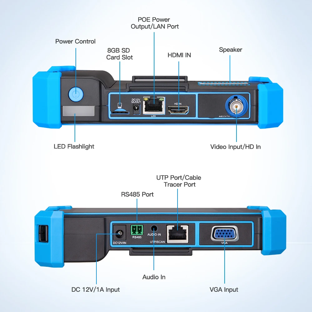 Imagem -03 - Sectyme 4k Cctv Câmera Tester 8mp Ahd Cvi Tvi Cvbs ip Monitor de Vídeo hd 5.4 Ips Touch Screen Ipc Tester Ferramenta