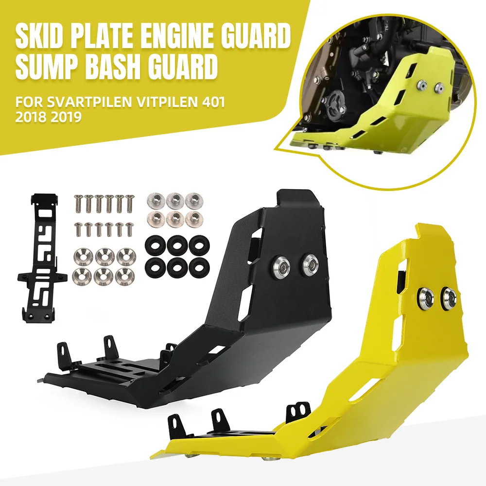 

For Husqvarna Svartpilen Vitpilen 401 2018 2019 Motorcycle Engine Protection Cover Chassis Under Guard Skid Plate Accessories