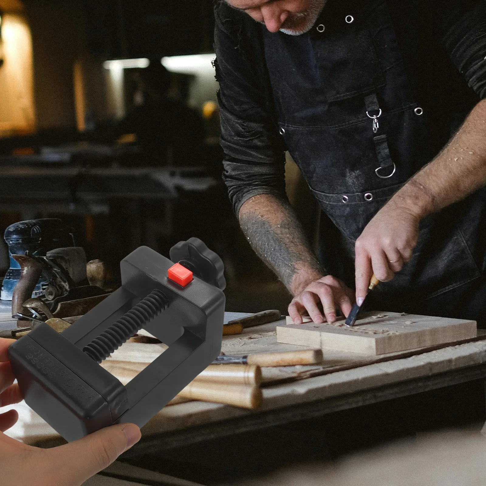 Пластиковые тиски для резьбы для гравировки уплотнений, набор инструментов для резьбы по камню, зажим для верстака «сделай сам», инструмент для рукоделия