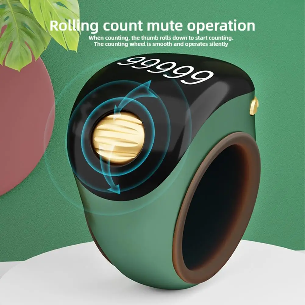 عداد الإصبع الرقمي المحمول من النوع الدائري من النوع C قابل لإعادة الشحن وشاشة OLED قابلة للتعديل وعداد رصيد صغير