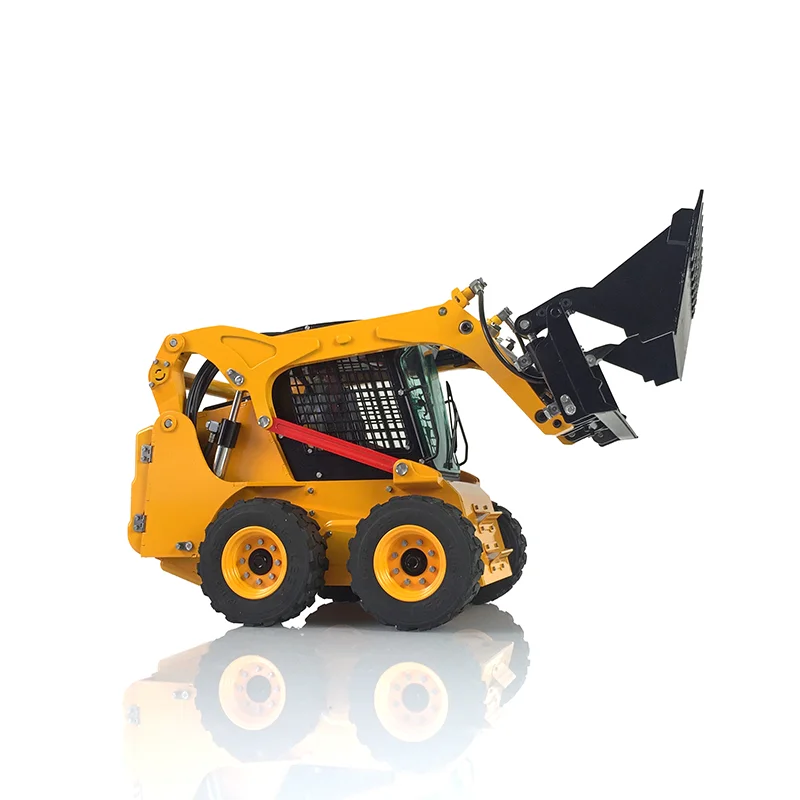 In Stock Outdoor Toys 1/14 LESU RC Hydraulic Loader Metal Aoue-LT5H Wheeled Skid-Steer Light Sound DIY Mover Model TH17188-SMT2