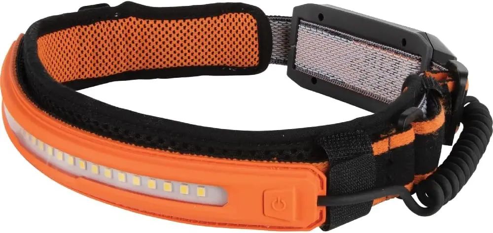 

Rechargeable Headlamp with Strap, 575 Lumens Wide-Beam LED, All-On or Direct Focus Modes for Work and Outdoors