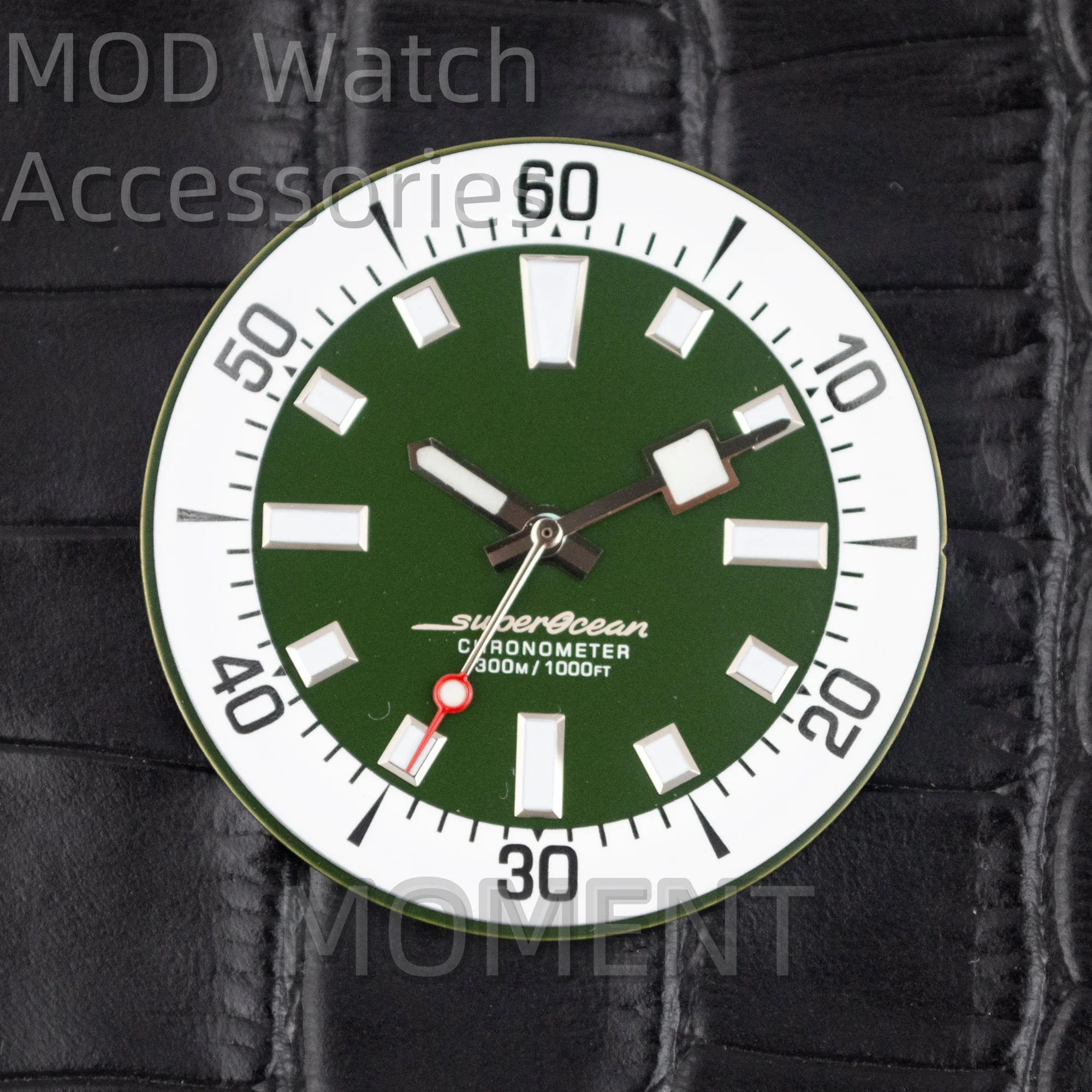 33.5mm Watch Dials for SuperOcean Luminous Watch Face Repair Watch Accessories Replace Dial Fit NH35 NH36 Mechanical Movement