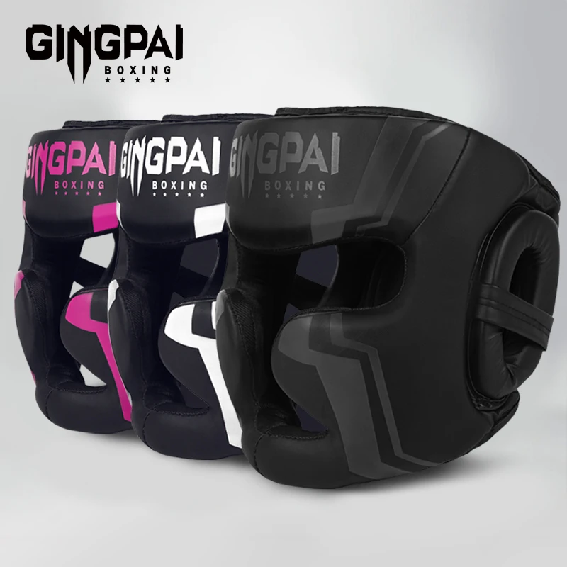 Kick Boxing Helmet for Men Women PU Karate Muay Thai Guantes De Boxeo Free Fight MMA Sanda Training Adults Kids Equipment