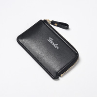 New Zero Wallet Men's Card Bag Zipper Small Wallet Coin Bag Youth Card Bag Men's Anti demagnetization Ultra Thin