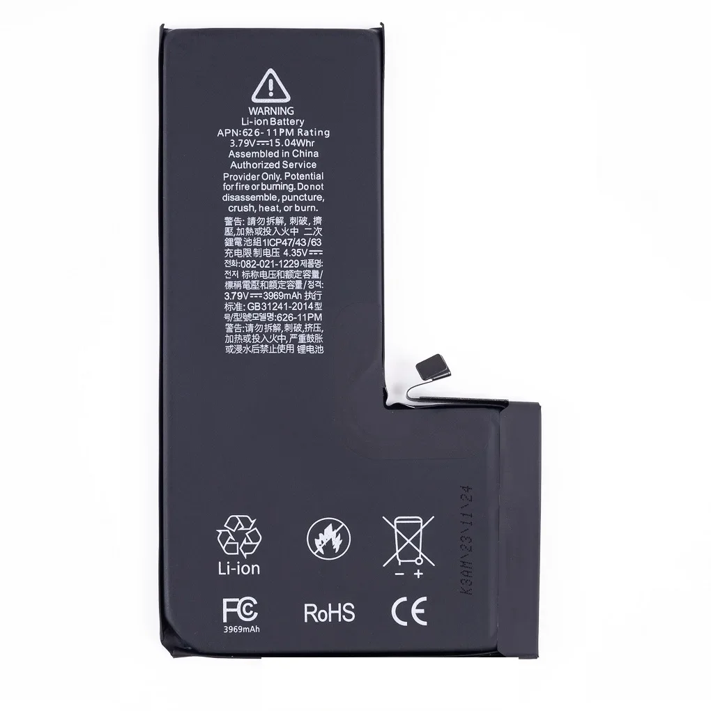 100% Capacity No BMS Soldering Battery For iPhone 11 12 13 14 Pro Max Phone Batteria No Need Programmer Non Pop-up Message