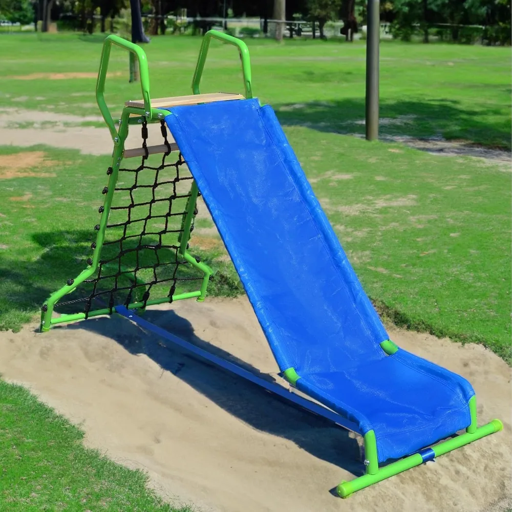 

5ft Slide for Kids Metal Freestanding Playground Slide for Outdoor Indoor Playground Equipment, Backyard Slide Playset