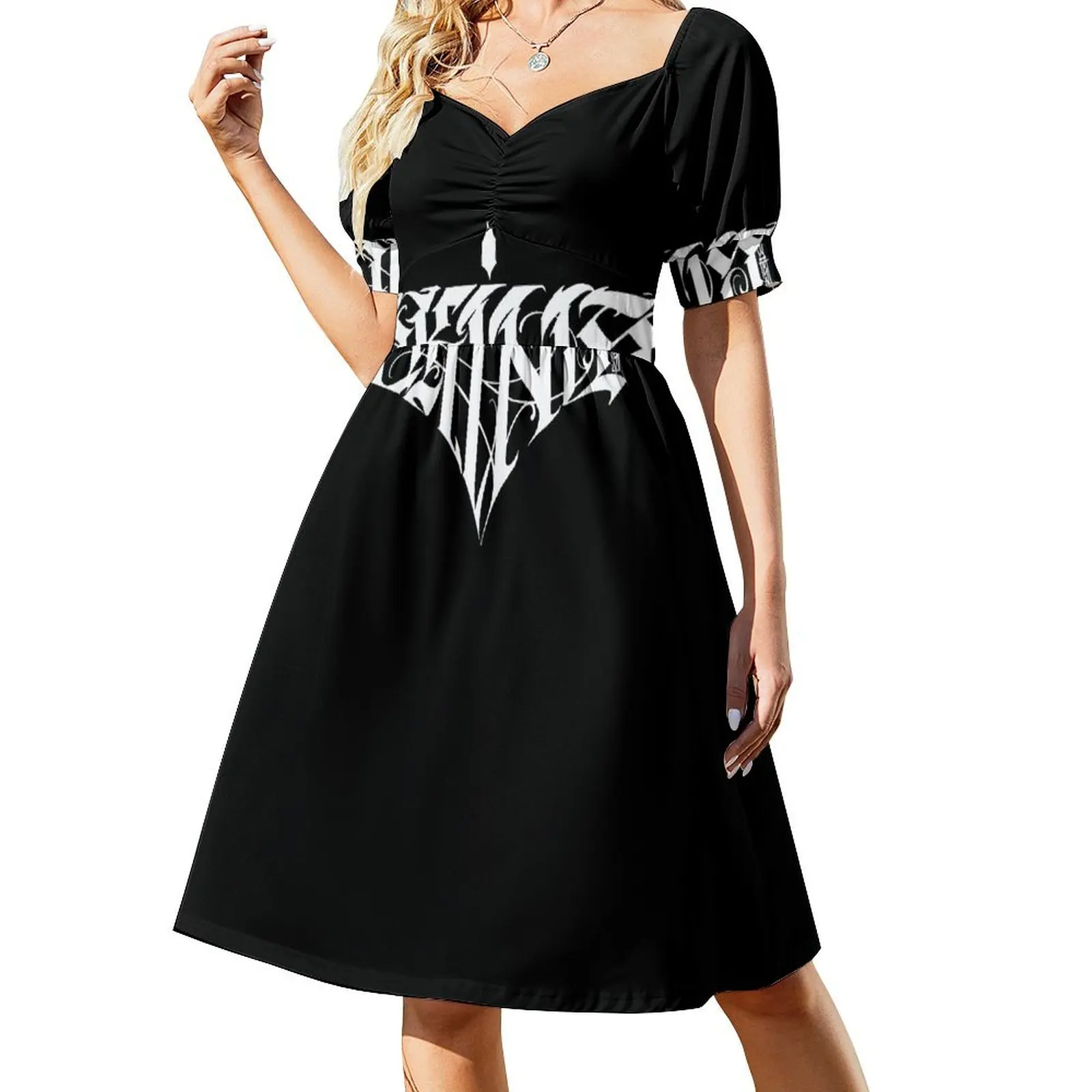 Alternatief logo van Skins Tattoo en Piercing Studio Jurk met korte mouwen Jurk dames Damesmode jurken voor dames Jurk