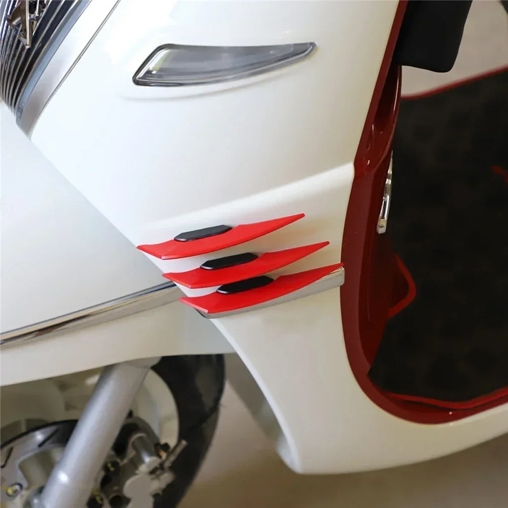 2PCS Motorcycle Front Fairing Winglets 1pair Universal Side Spoilers Dynamic Wing Sticker Motorcycle Winglet Aerodynamic