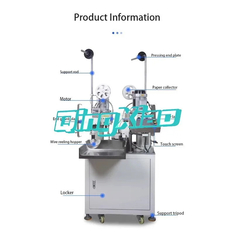 Industrial Cable Manufacturing Equipment Fully Automatic Double Ends Wire Machine Cables Cutting Stripping And Terminal Crimping