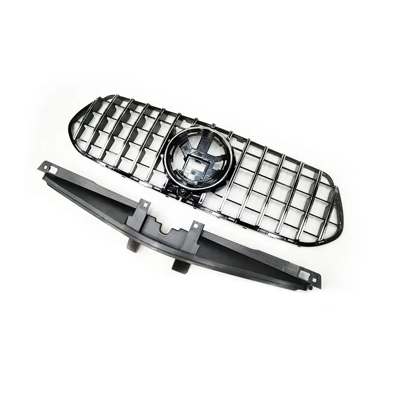 

W167 Gt Style Silver Car Front Bumper Grille for Gle Class Gle350 Sport Luxury Model Front Grill 2023-in