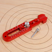 164MM Woodworking Circular Drawing Tool Fixed-Point Marking Gauge Alloy Woodworking Compass Scribe Adjustable Drawing Ruler