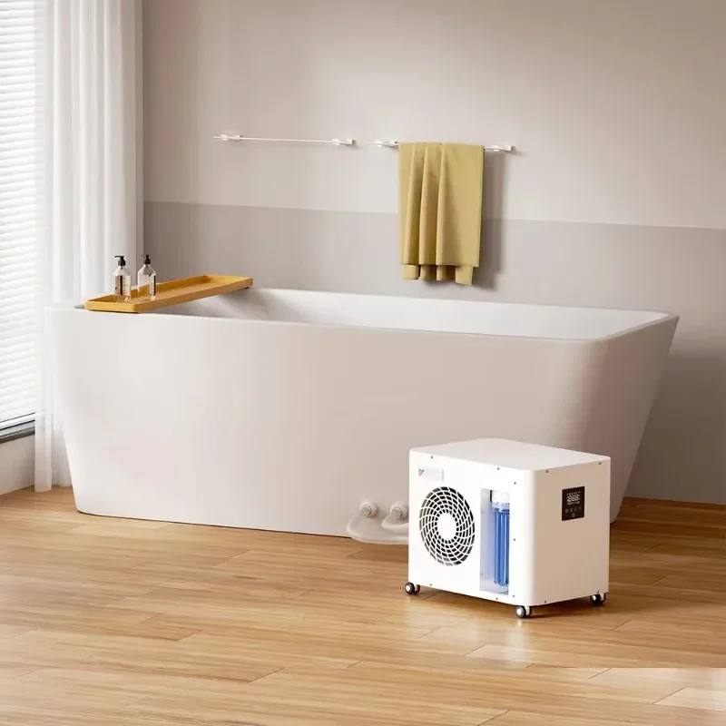 Acrylic cold insert bathtub ice bathtub athlete gym cold bathtub hydrotherapy massage drain bathroom 1HP chiller