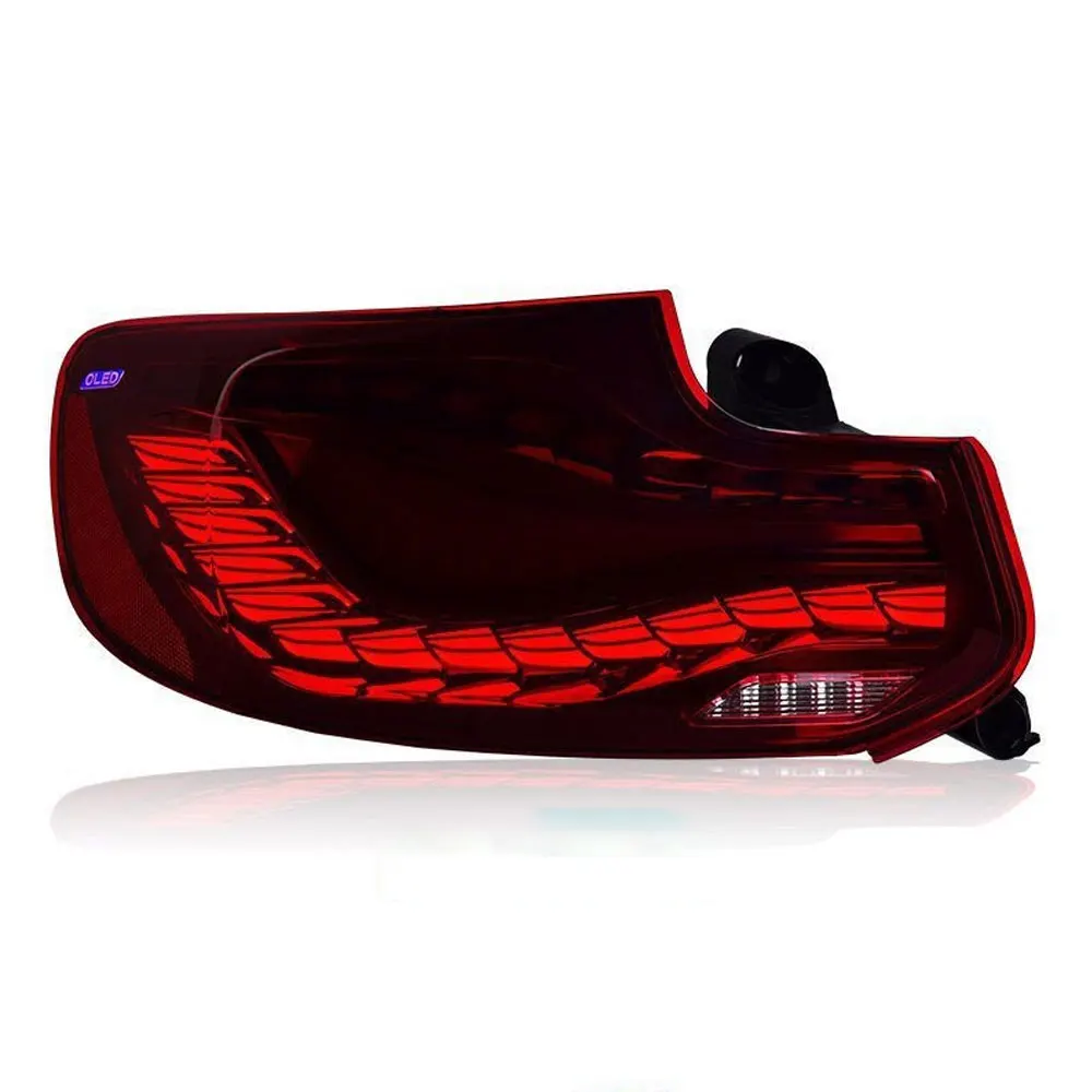 Car LED Tail Lights For BMW 2 Series F22 F23 M2 F87 M2C 2014‑2021 Pair Red LED Tail Light Lamp High Brightness Lens Waterproof