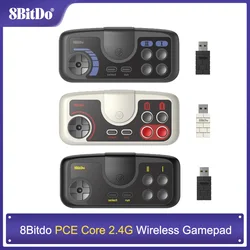 PC 엔진용 무선 게임패드, 8bitdo PCE 코어 2.4G, PC 엔진, CoreGrafx 미니 TurboGrafx-16, 닌텐도 스위치용 미니