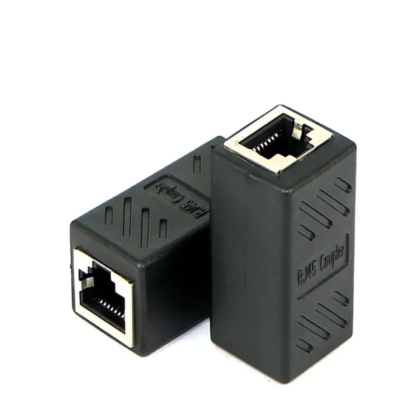 Ethernet adaptador de conexão de rede fêmea para fêmea rede cabo conversor, cat5, cat6, cat6