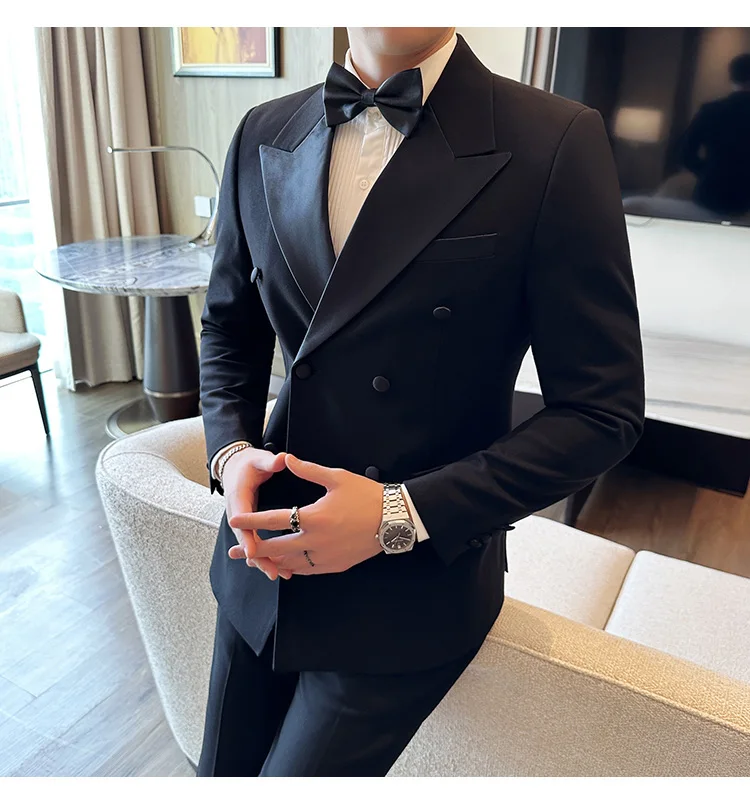 Tailor-Made Slim Fit Suit for Men, Pants Tuxedos, Formal Business,Male Wedding, Beige Jackets, Men Clothing, High Quality, 2 Pcs