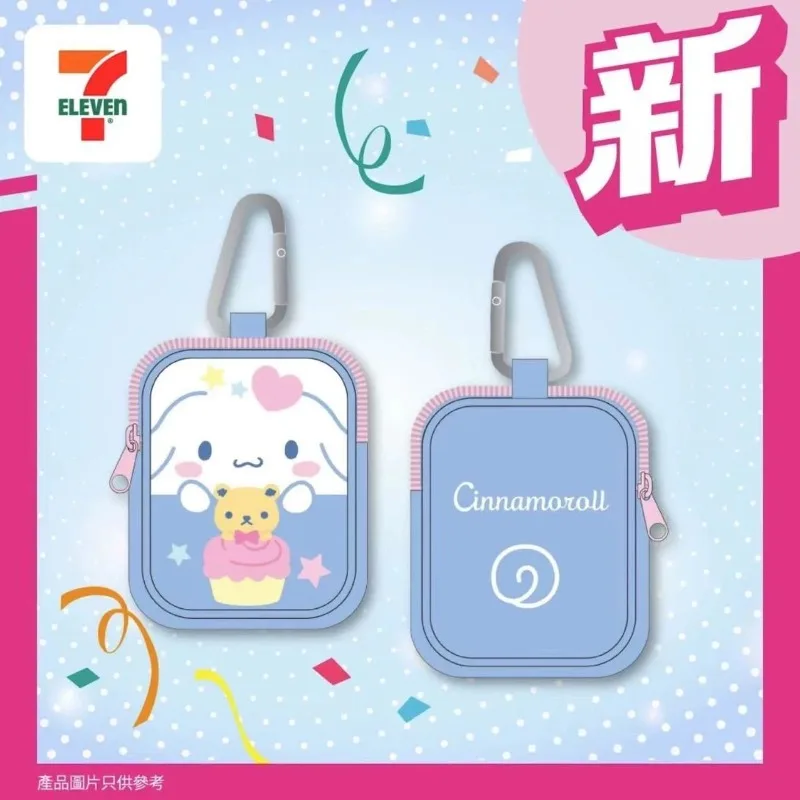 Sanrio Hello Kitty Anime Kawaii Ins Borsa per carte di monete alla moda Simpatico Kuromi Borsa per cuffie Portachiavi Ciondolo appeso Regali