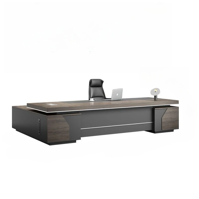 

Simple modern office furniture table and chair combination manager president single table