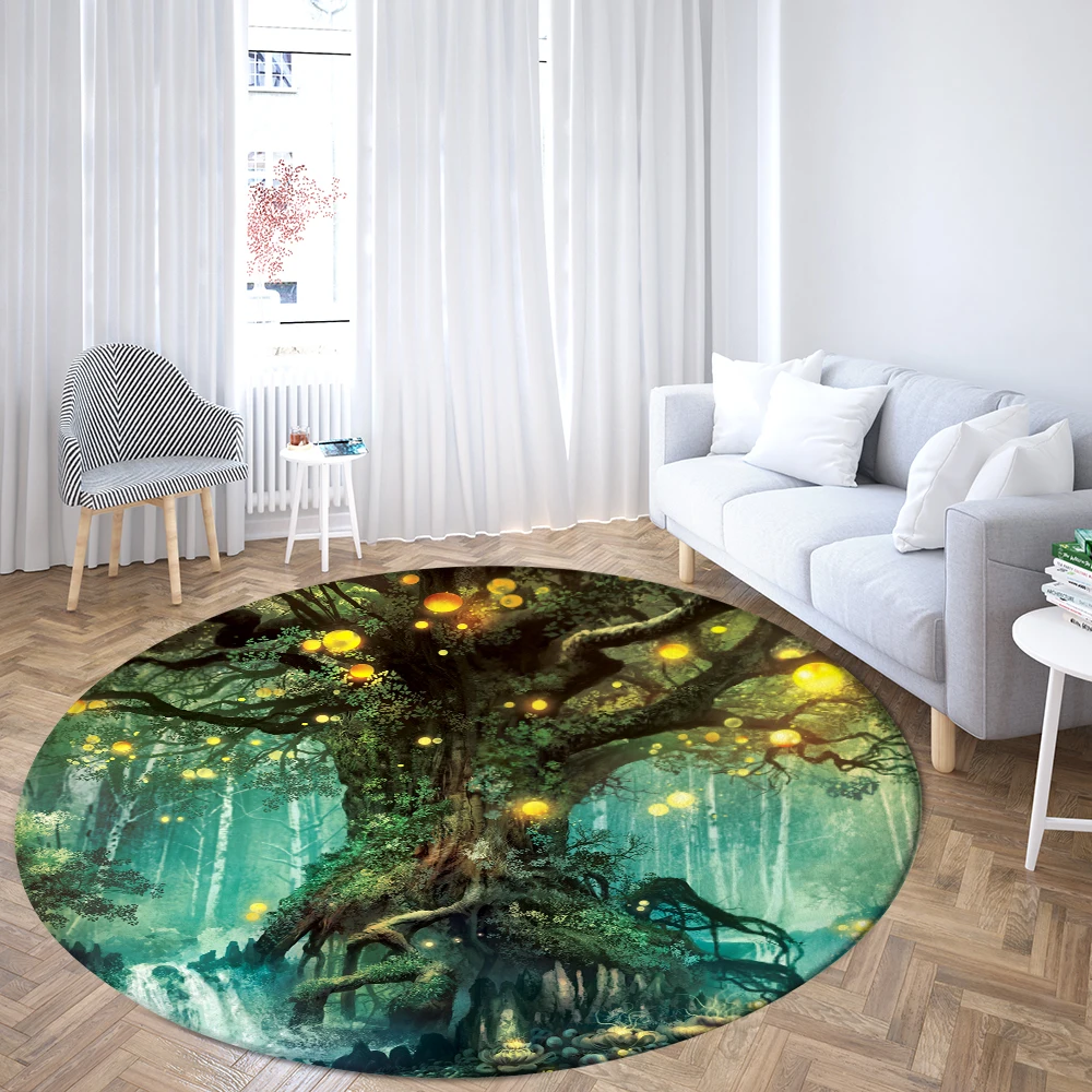 Tree of Life 3D Rug Fortune Tree for the Kitchen Living Room Rug Bedroom Rugs Soft Hip Hop Carpets Home Sofa Table Decor Mat