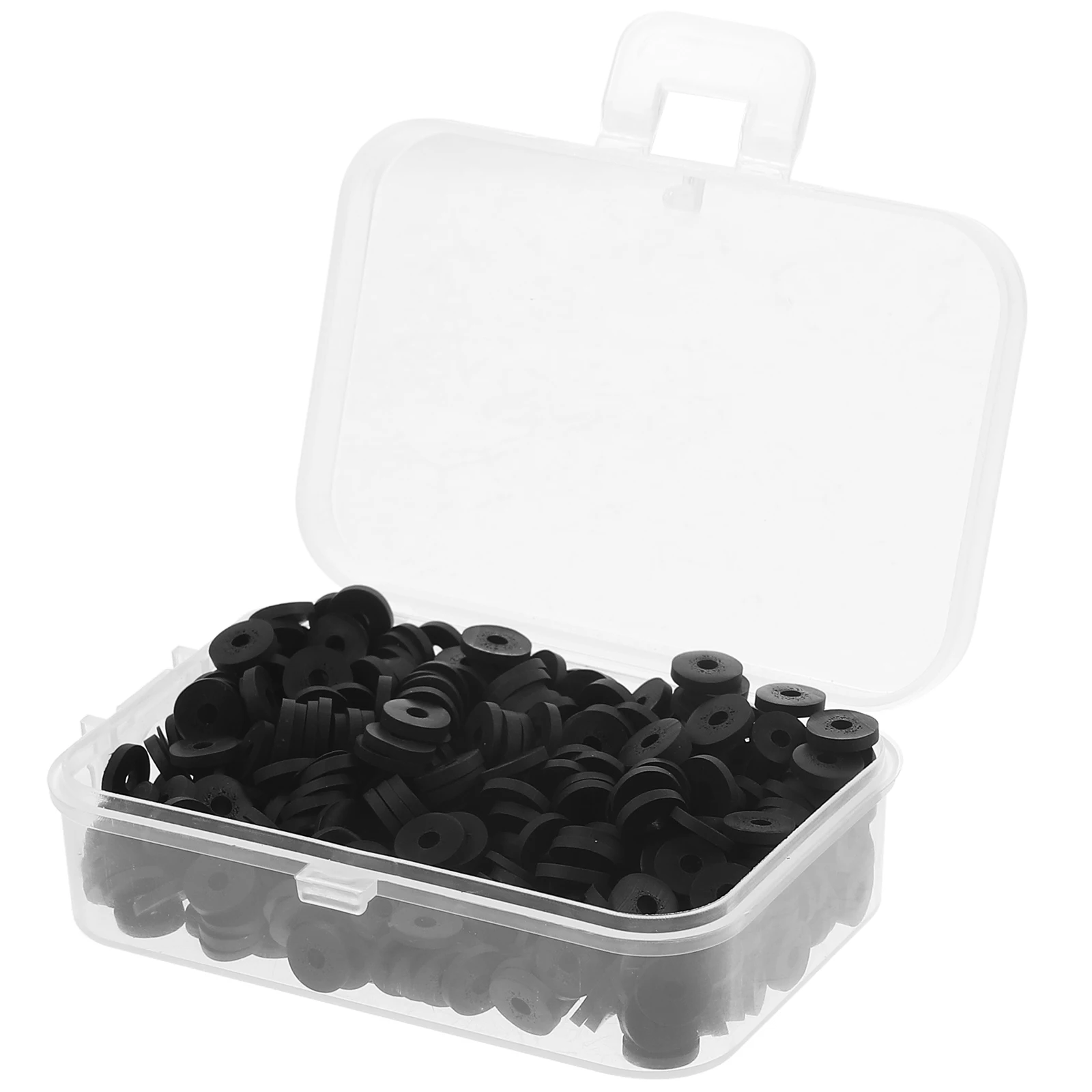 

4 Boxes Black Polymer Clay Flat Beads for DIY Jewelry Making Bracelet Earring Necklace Craft Supplies Black Clay Beads