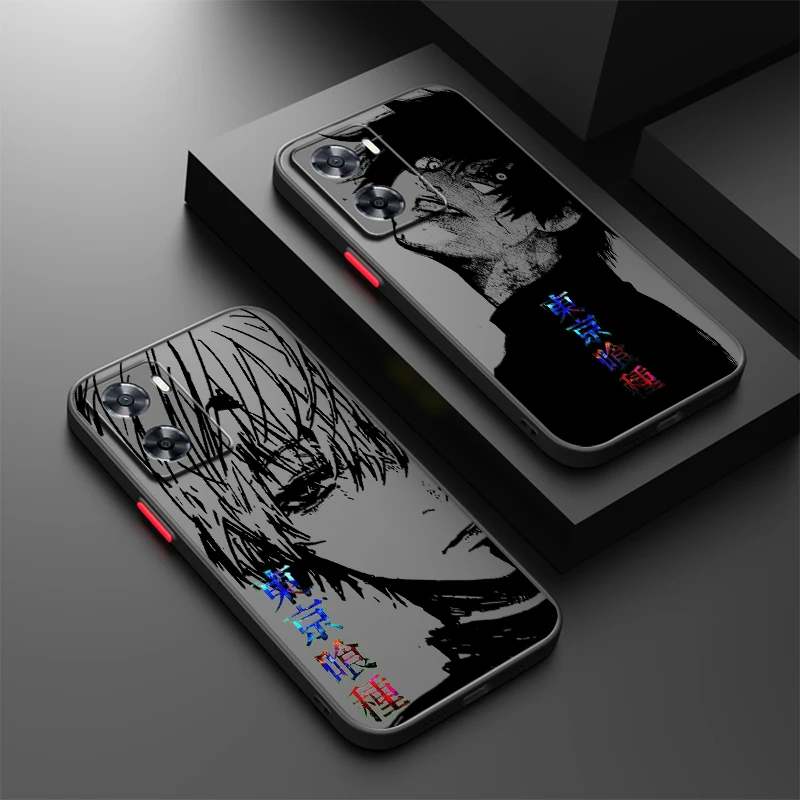 T-Tokyo G-Ghoul Cool Art Frosted Translucent For OPPO X5 X3 A54S A5 A94 A16 A53S A57 A74 A72 A96 A98 A78 5G Soft Phone Case