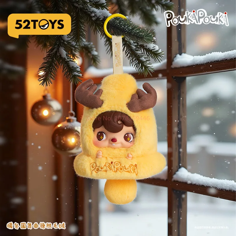 

Original 52TOYS Plush Pendant Doll Pouka Pouka Warm Winter Waltz Vinyl Plush Doll Keychain Backpack Pendant Doll Toy Gift