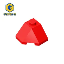 Gobricks 10PC Bricks ROOF TILE 2X2X1 45 DEGR-BOT Compatible with 13548 children's toys educational Assembles Building Blocks