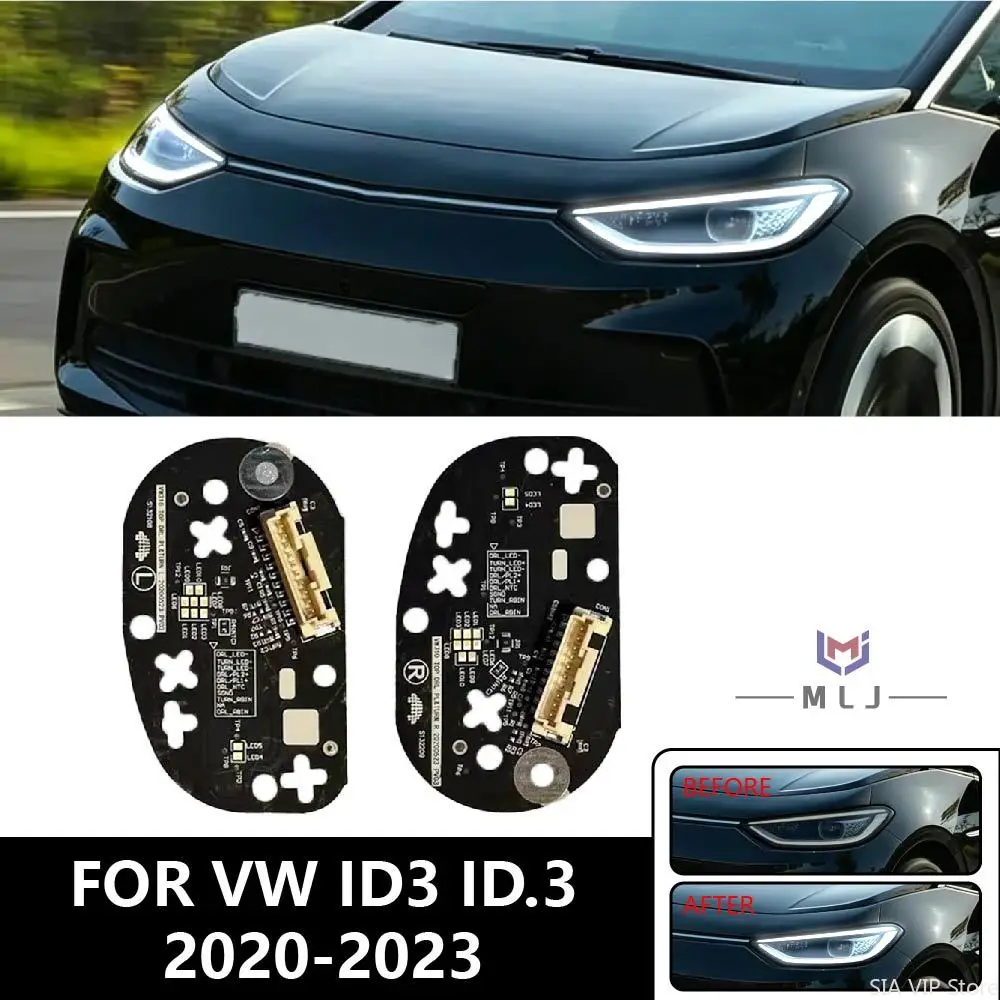 

Для VW ID3 ID.3 2020 2021 2022 2023 НОВЫЙ светодиодный модуль фары, плата LED-чипов, белые ДХО (дневные ходовые огни) на печатной плате