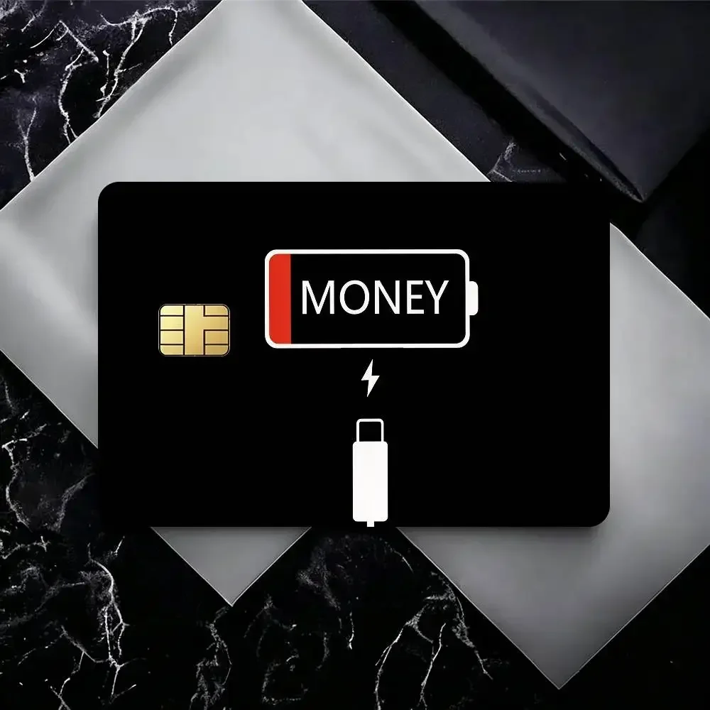 2026 New Magic Shark Anime Money Diy Credit Debit Card Sticker Party Sticker Decoration Waterproof Small Chip Card Skin Sticker