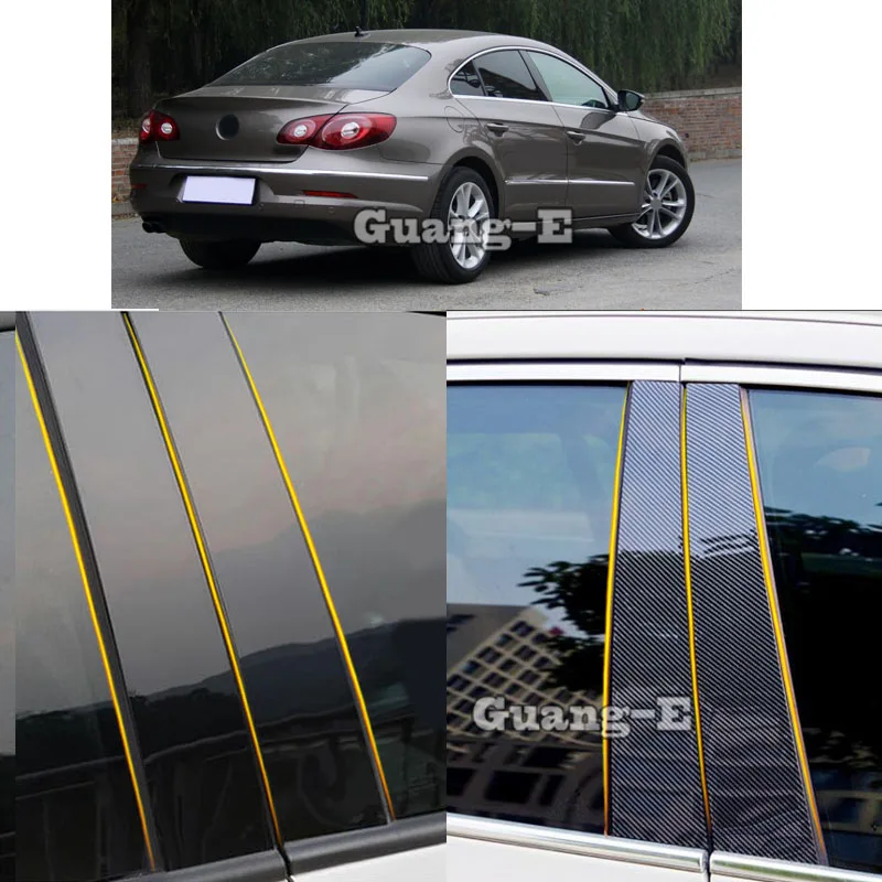 

Car PC Material Pillar Post Cover Door Window Molding Stickers For Volkswagen VW CC 2010 2011 2012 2013 2014 2015 2016 2017 2018