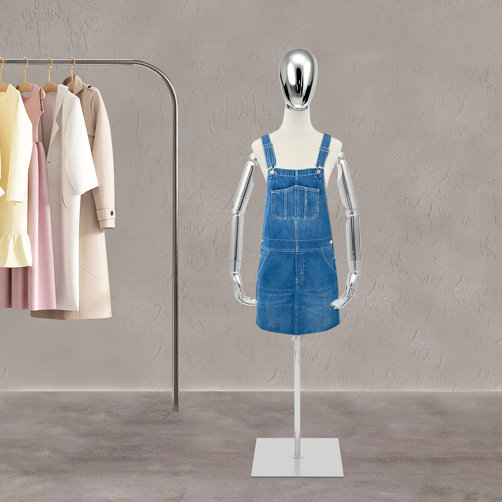 

Female Dress Form Display Clothing Store Female Mannequin Body Adjustable Height Clothing Female Form