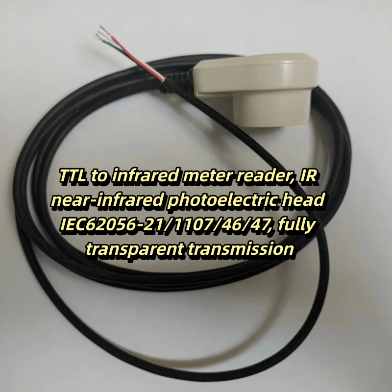 TTL to Infrared Meter Reader, IR Near-infrared Photoelectric Head IEC62056-21/1107/46/47, Fully Transparent Transmission
