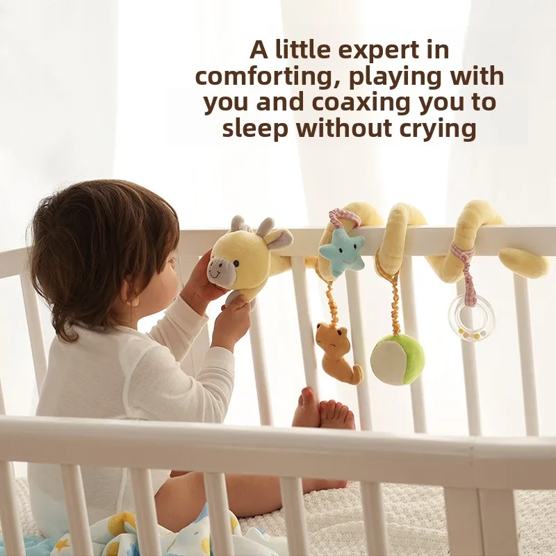 ألعاب معلقة لسرير الحيوانات الجديدة حول السرير، قلادة عربة الأطفال سرير التعليم المبكر للأطفال حول المكان #3
