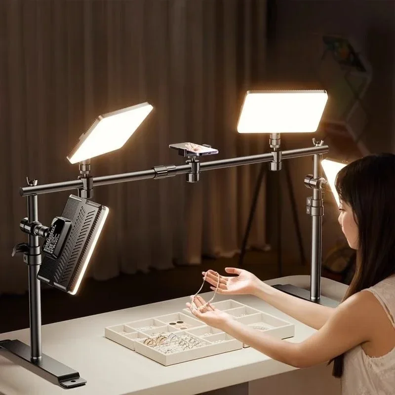 Jewelry live broadcast filling light desktop hand broadcast special ceiling light jade overhead flat light professional lighting
