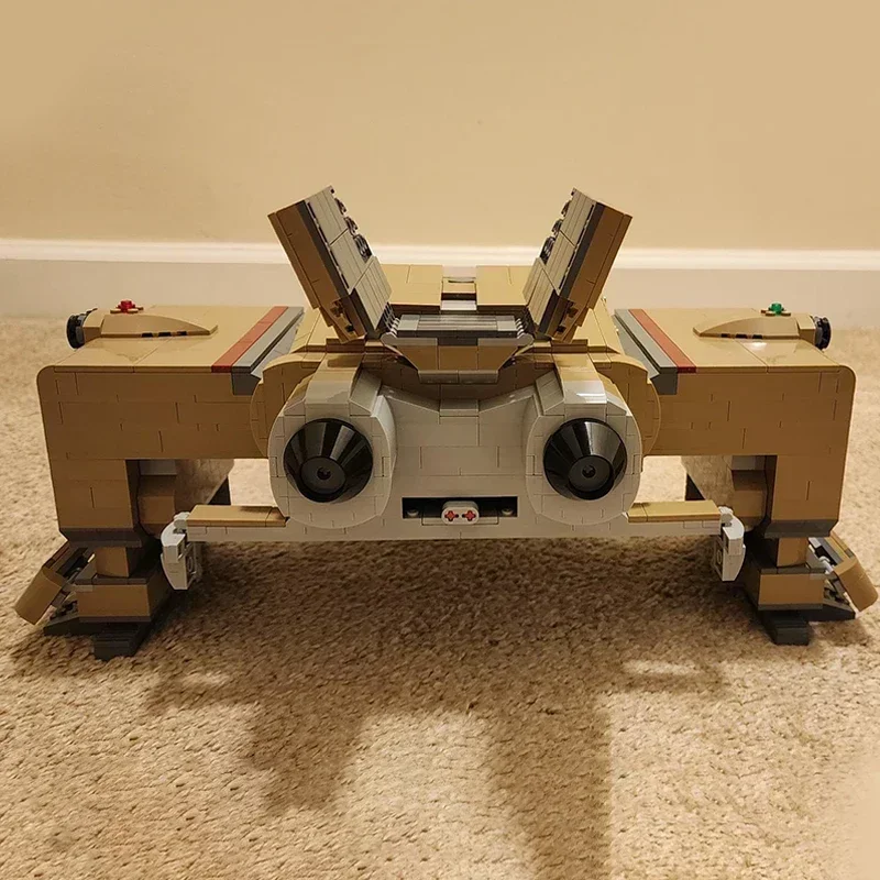 Modello di aereo militare Moc Mattoni da costruzione DR-4 Viking Dropship Tecnologia Blocchi modulari Regalo Giocattoli di Natale Set fai da te Assemblaggio