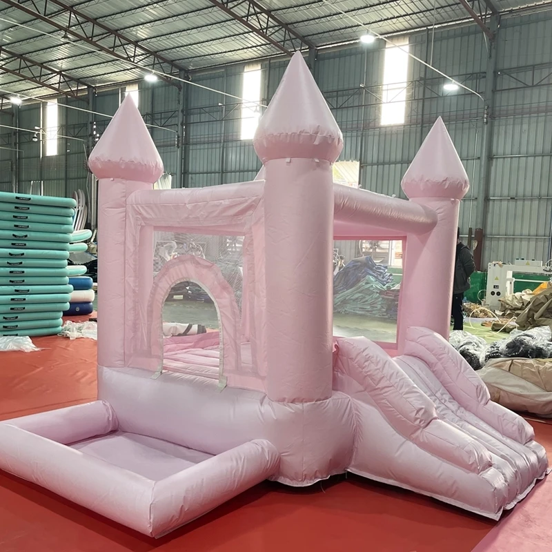 InfIatable 2.6M With Slide,Ball Pool And Blower Jumper Castle Wedding Oxford Bounce House For Kids