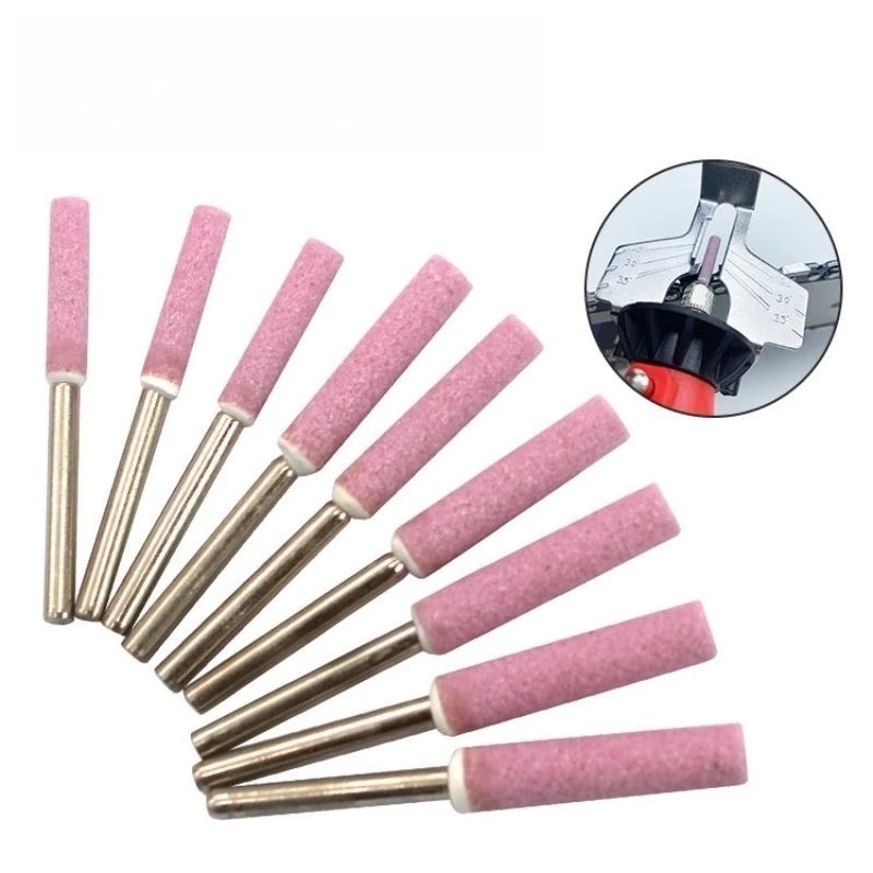 Motosserra Grinding Stone File Set para polir metais, afiar pedras, 4mm, 4.8mm, 5mm, 10Pcs