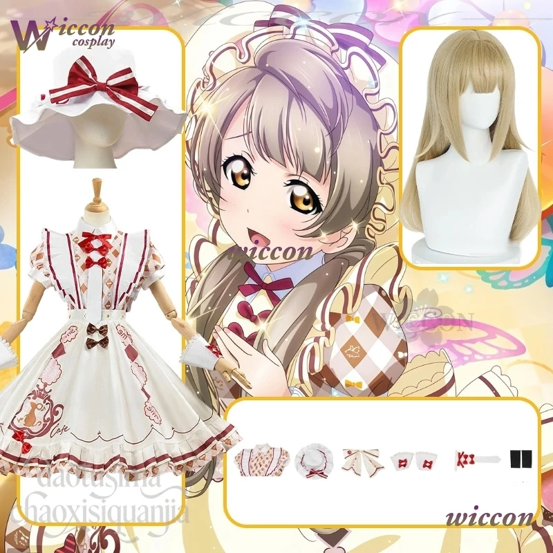

Kotori Minami Maid New Outfit Kawaii Dress Bow Sweet Lolita Cute Hat Lovely Suit Halloween Christmas Cosplay Anime Game Lovelive