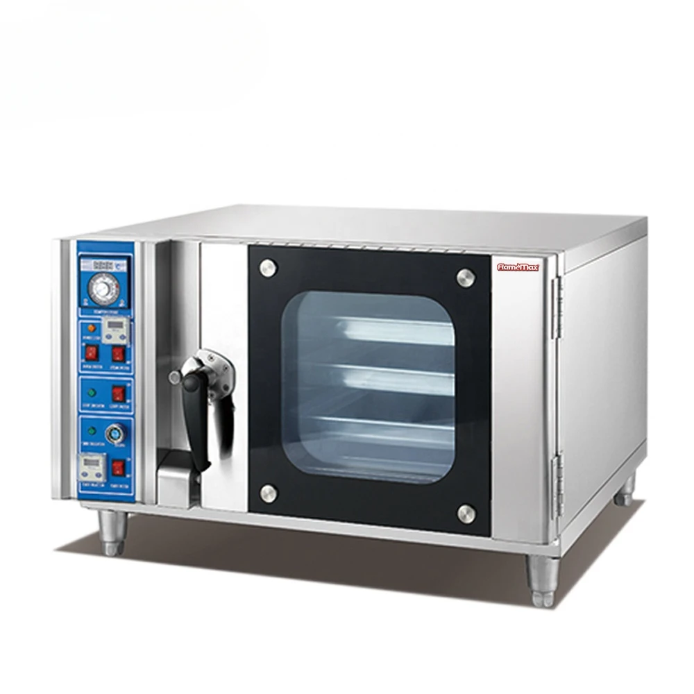 for 5 Pan Removable Steam Rapid Baking Combination Hot Air Gas Convection Oven With Timer