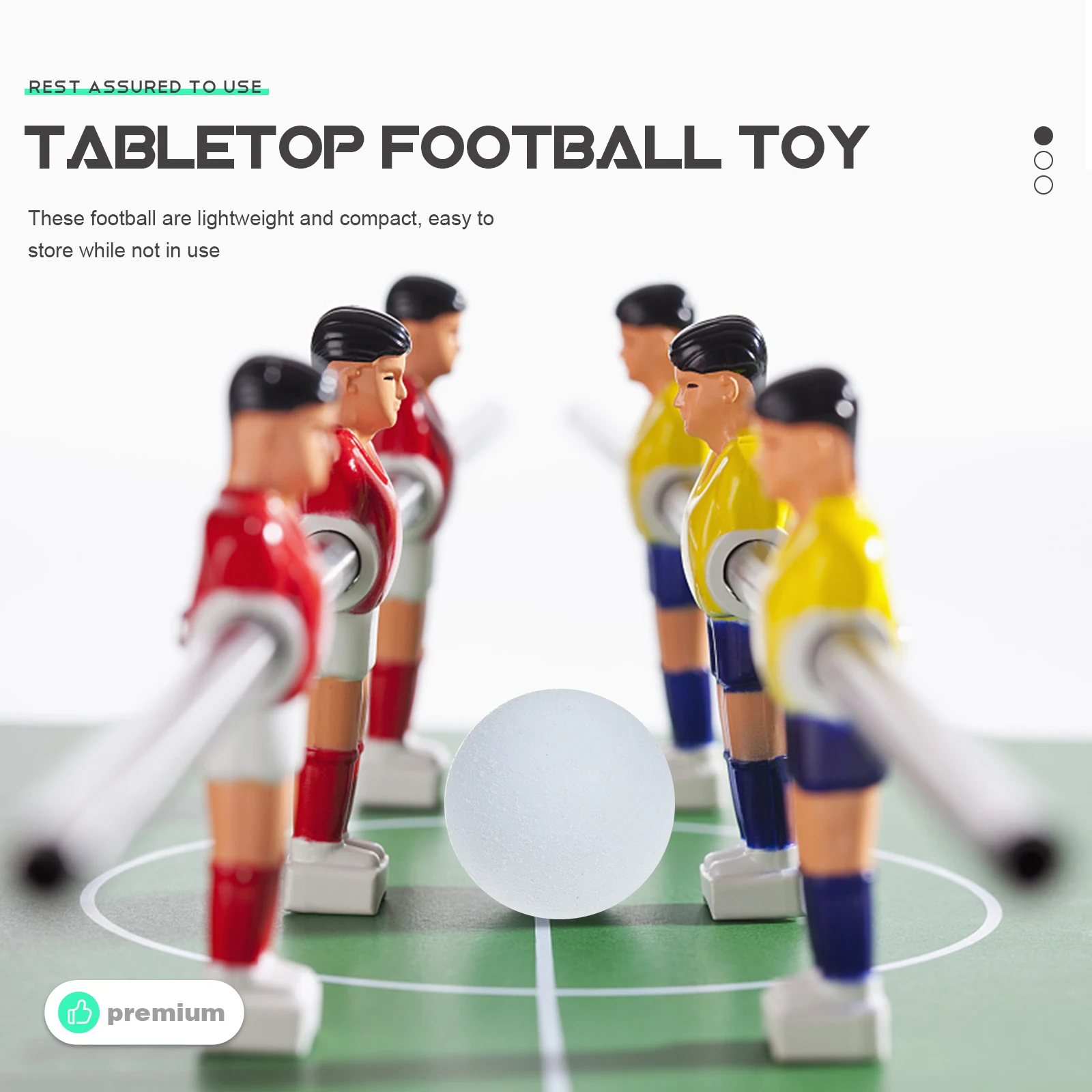 

3 Pcs Foosball Balls Soccer for Tables Lightweight Kids Replacement Football Tennis