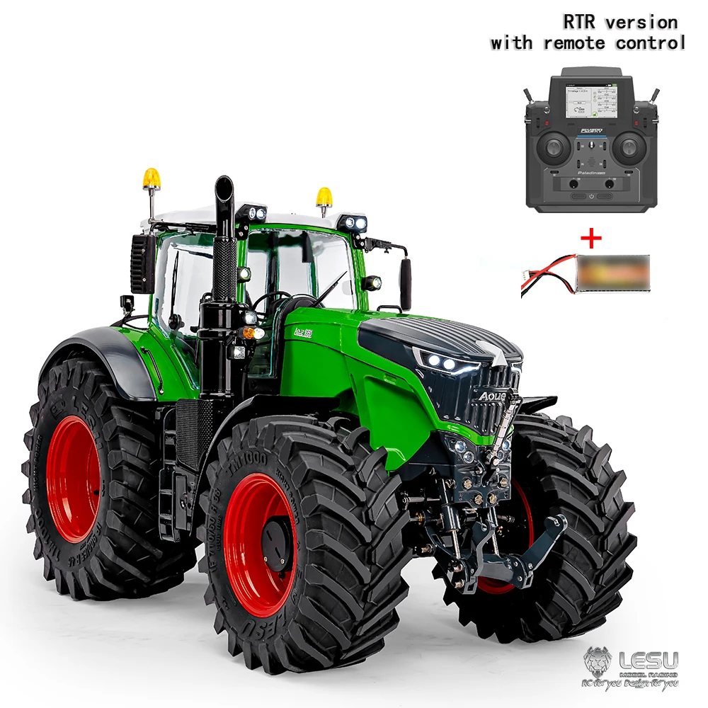 Pre Sale LESU 1050 RC Hydraulic Profession Class 1/14 Tractor 4X4 RTR PNP Metal Assembled Painted Chassis Car Vehicle Toy Model