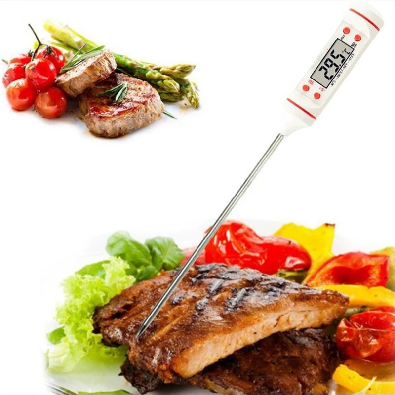 Digital Thermometer with Probe for Food Cooking BBQ Water Milk Oil Oven Temperature Measurement Electronic Temperature Gauge