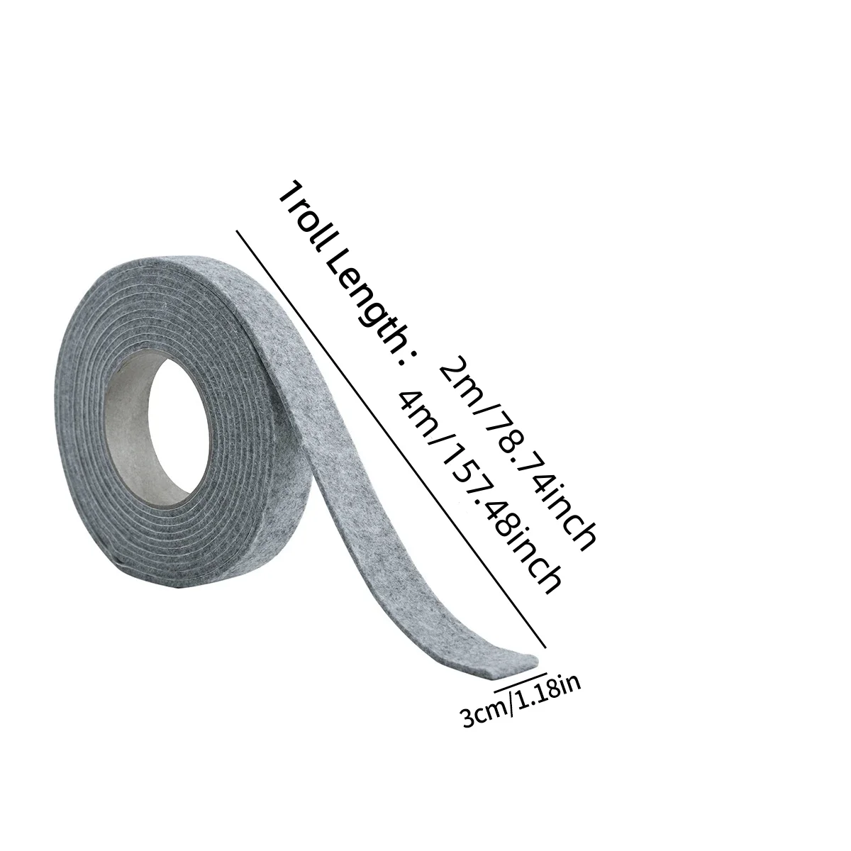 2M Thickened Felt Water Absorbing Sticker Self Adhesive Strip for Window Glass Anti Condensation Winter Keep Dry Protection