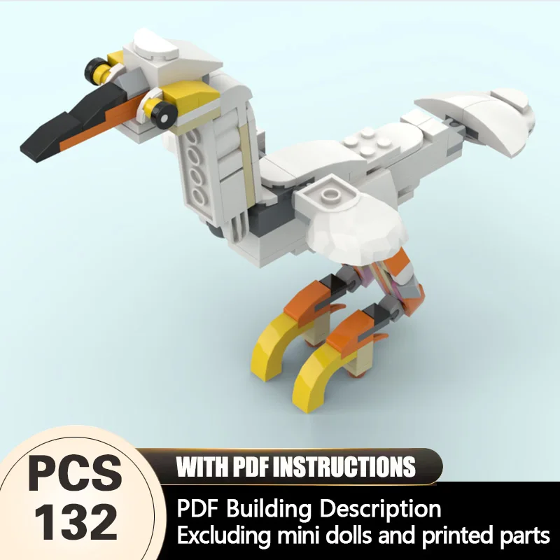 Creators Animal Series Model MOC Building Bricks Egretta Garzetta Modular Technology Gifts Holiday Assemble Children Toys Suit