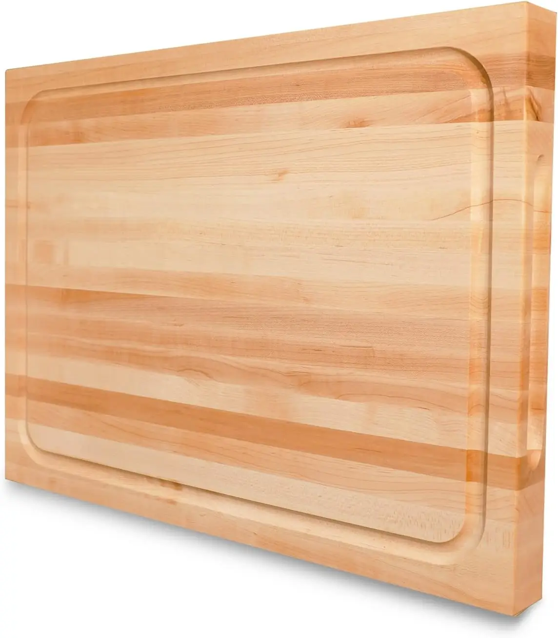 

20 x 15, Hard Maple with Invisible Inner Handle, Prefinished with Food-Grade Oil, Suitable for Kitchen Edge Grain, 1-1/2" Thick