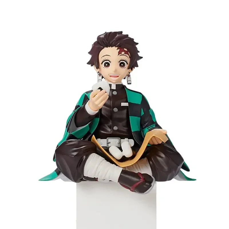 Novo anime demon slayer sentar comendo figura de arroz de alta qualidade todos os estilos tanjirou nezuko kyoujurou tengen tokitou muichirou estatueta