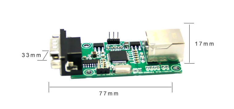 CH9121 Ethernet zu RS485 RS232 Serielle Schnittstelle transparentes Übertragungsmodul Unterstützung 10/100M, MDIX Line Auto-Switching – Detail 4
