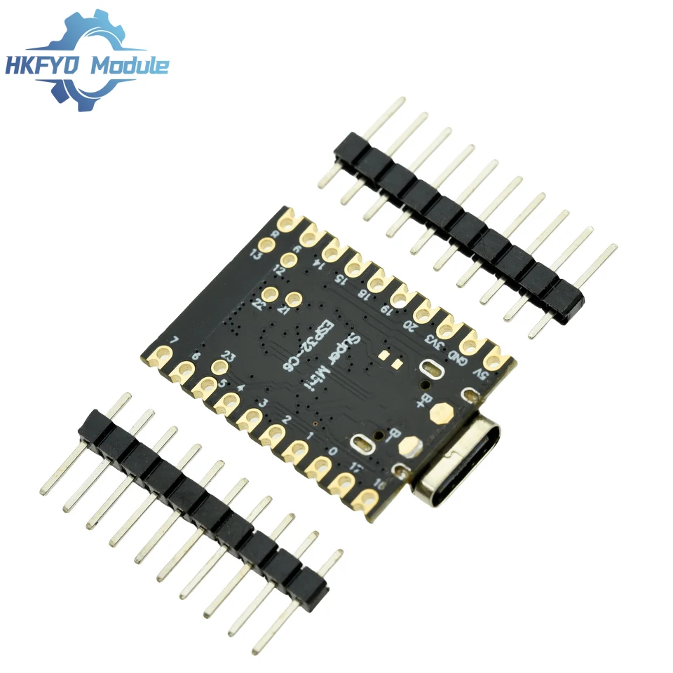ESP32-C6 MINI papan pengembangan modul N4 dengan osilator kristal RISC-V 32-Bit 4MB FLASH daya rendah ESP32 C6