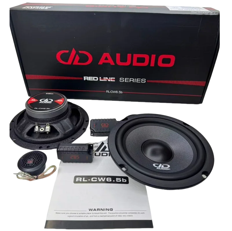 Free Shipping 1 Pair DD Audio RL-CW6.5b 6.5'' Car Speaker Coaxial Midrange Max 450Watt 4Ohm RED LINE SERIES Made In USA